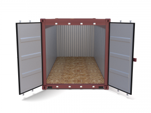 20ft shipping container open top no cover 3D मॉडल