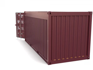 20ft shipping container open top no cover 3D Model