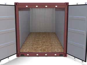 20ft shipping container open top no cover 3D मॉडल