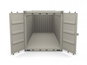 20ft shipping container open top no cover 3D मॉडल