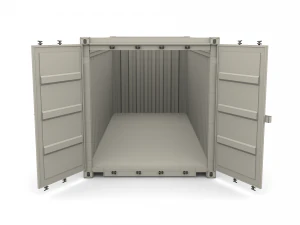 20ft shipping container open top no cover 3D Model