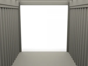 20ft shipping container open top no cover 3D Model