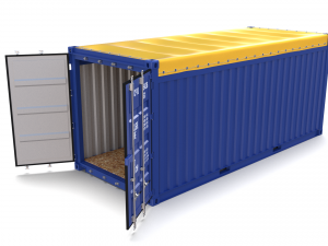 20ft shipping container open top 3D मॉडल