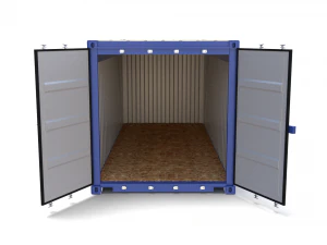 20ft shipping container open top 3D Model