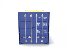 20ft shipping container open top 3D Model