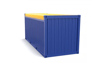 20ft shipping container open top 3D Model