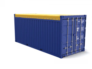20ft shipping container open top 3D Model