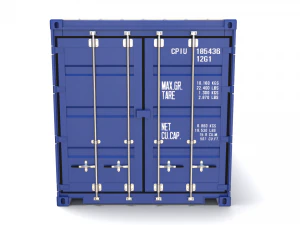 20ft shipping container open top 3D Model