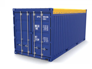 20ft shipping container open top 3D Model