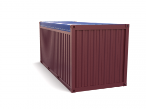 20ft shipping container open top 2 3D मॉडल