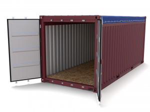 20ft shipping container open top 2 3D मॉडल