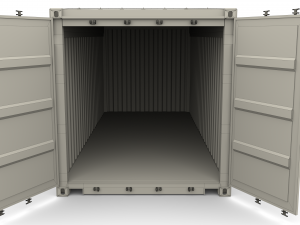 20ft shipping container open top 2 3D मॉडल