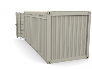 20ft shipping container open top 2 3D मॉडल