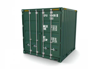 8ft shipping container 3D Model