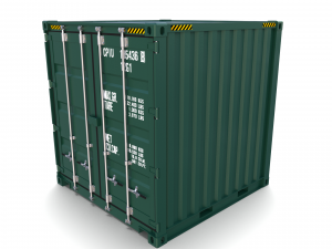 8ft shipping container 3D Model