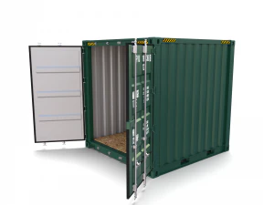 8ft shipping container 3D Model