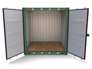 8ft shipping container 3D Model