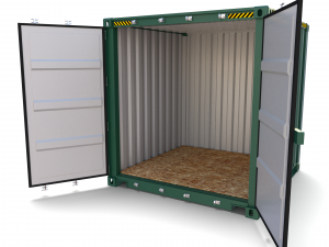 8ft shipping container 3D Model