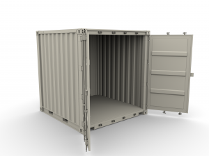 8ft shipping container 3D Model