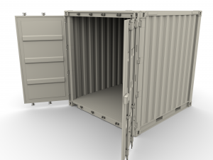 8ft shipping container 3D Model