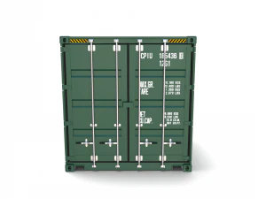 8ft shipping container 3D Model