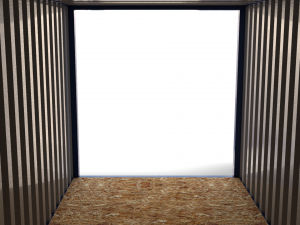 20ft shipping container blue 3D मॉडल