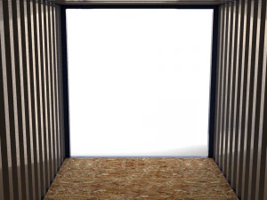 20ft shipping container blue 3D Model
