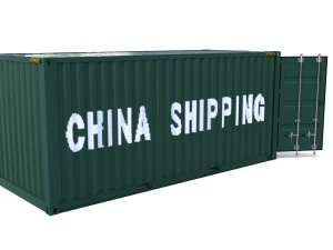 Transporte de cont&ecirc;iner de 20 p&eacute;s na China Modelo 3D