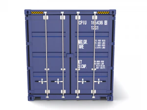 20ft shipping container cma cgm 3D Model
