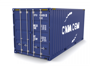 20ft shipping container cma cgm 3D मॉडल