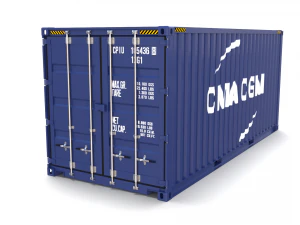 20ft shipping container cma cgm 3D Model