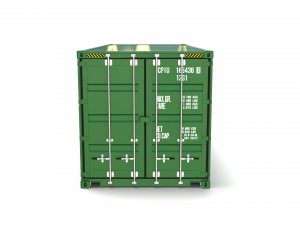 20ft shipping container evergreen 3D मॉडल