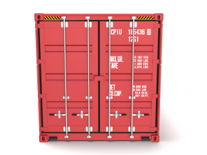 20ft shipping container hamburg sud 3D मॉडल