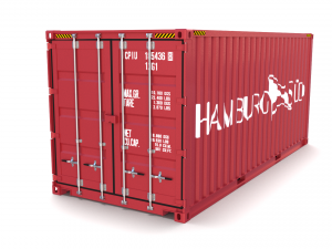 20ft shipping container hamburg sud 3D मॉडल