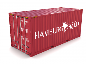 20ft shipping container hamburg sud 3D मॉडल