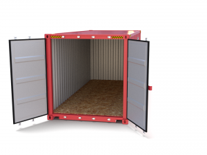 20ft shipping container hamburg sud 3D मॉडल