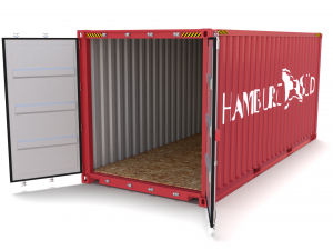 20ft shipping container hamburg sud 3D मॉडल