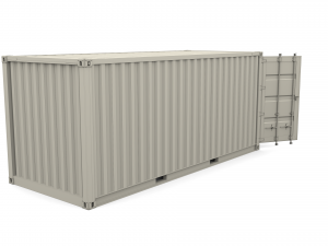 20ft shipping container hamburg sud 3D मॉडल