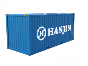 20ft shipping container hanjin 3D Model