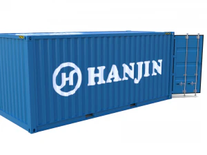20ft shipping container hanjin 3D Model