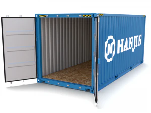 20ft shipping container hanjin 3D Model