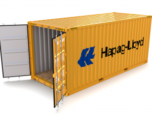 20ft shipping container hapag lloyd 3D मॉडल