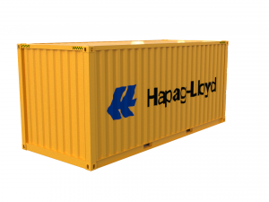 20ft shipping container hapag lloyd 3D मॉडल