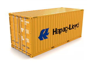 Cont&ecirc;iner de transporte de 20 p&eacute;s hapag lloyd Modelo 3D