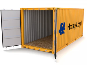 Cont&ecirc;iner de transporte de 20 p&eacute;s hapag lloyd Modelo 3D