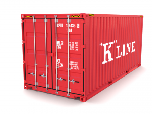 20ft shipping container k line 3Dモデル