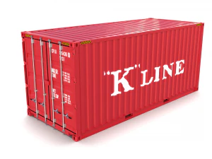 20ft shipping container k line 3D Model