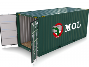 20ft shipping container mol 3D Model