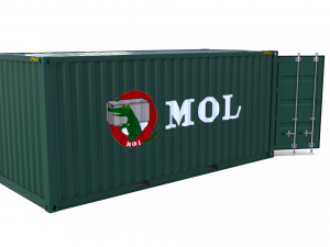 20ft shipping container mol 3D Model