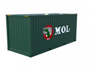 20ft shipping container mol 3D Model